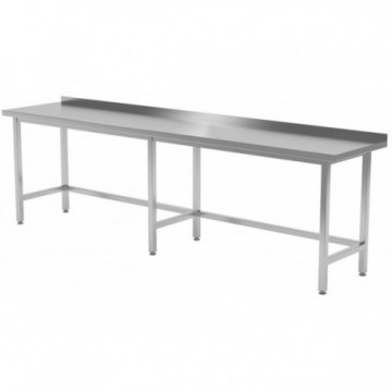 Stół przyścienny wzmocniony bez półki 2300x700x850 (h)