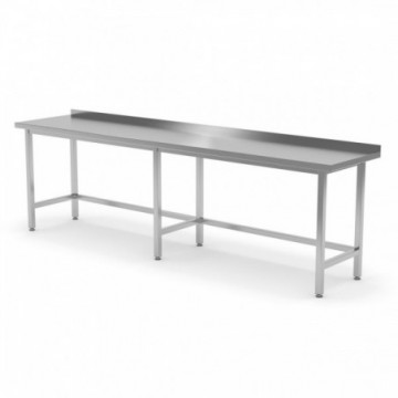 Stół przyścienny wzmocniony bez półki 2300x700x850 (h) mm | POLGAST