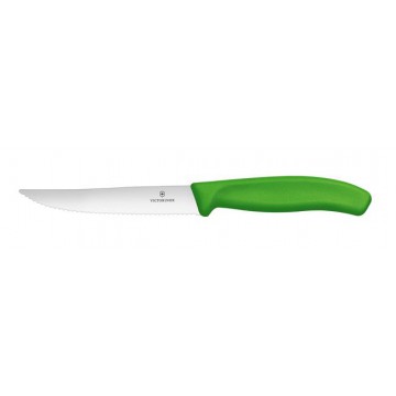 Victorinox Swis Classic Nóż do pizzy, ząbkowany, ostry czubek, zielony